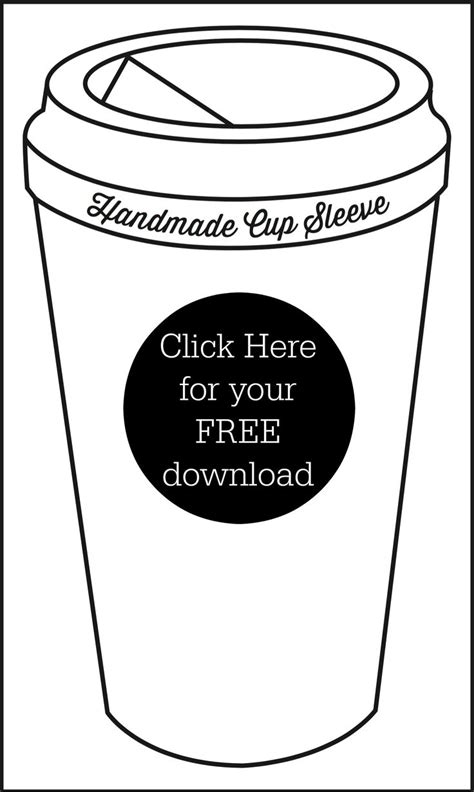 5 Free Coffee Sleeve Crochet Patterns And A Free Template Coffee Sleeve Pattern Coffee Sleeve