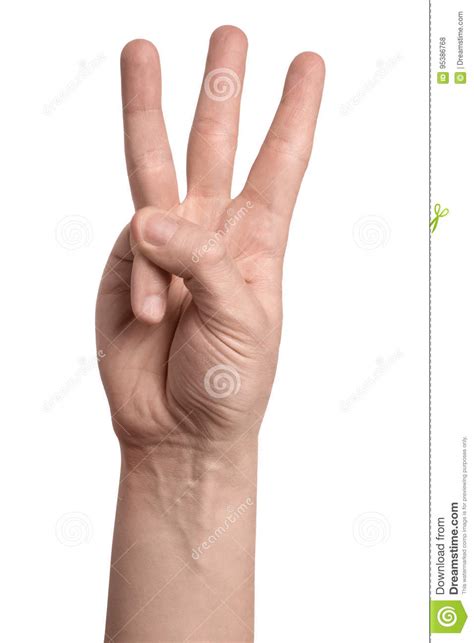 Hand With A Three Inch Clamp Stock Photo 152023014