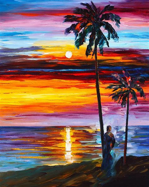 Sunset Painting By Leonid Afremov