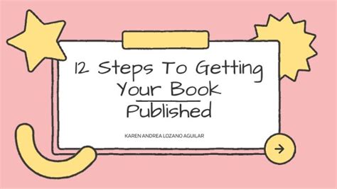 12 Steps To Getting Your Book Published