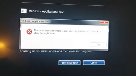Error On Shutdown Cmd Exe Application Error Xc Hot Sex Picture