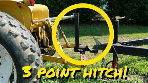 Point Receiver Trailer Hitch Category Tractor Tow Hitch Bolted To Drawbar Diy Youtube