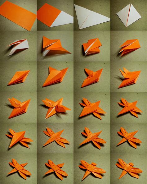 Origami Dragonfly Instructions ~ Easy Crafts Ideas To Make