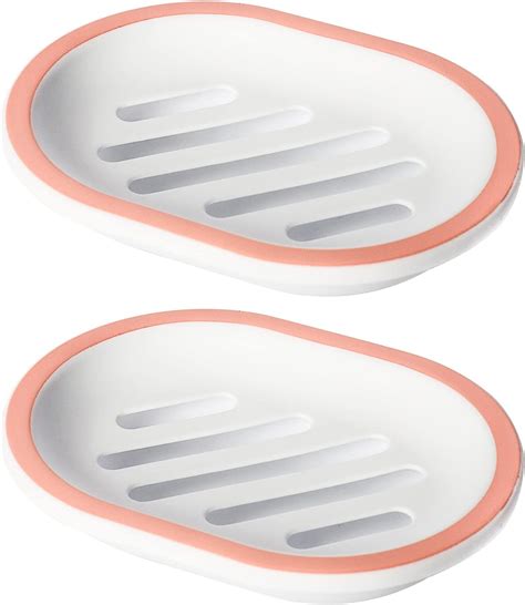 Topsky 2 Pack Soap Dish With Drain Soap Holder Soap Saver