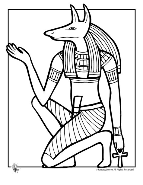 Mitología egipcia Dioses y diosas Dibujos para Colorear e Imprimir Gratis