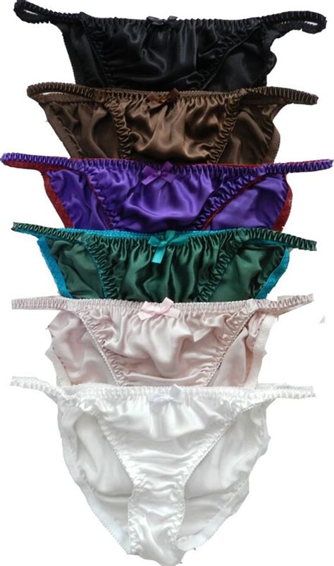 panasilk women s 100 silk string bikini 6 pairs in one economic pack s shopstyle knickers