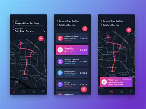 Bus Tracking App By Mizanur Rahman Remon For Crunchy On Dribbble