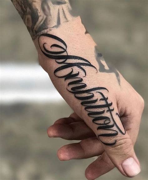 Lettering Tattoo Lettering Styles Hand Tattoos For Guys Side Hand
