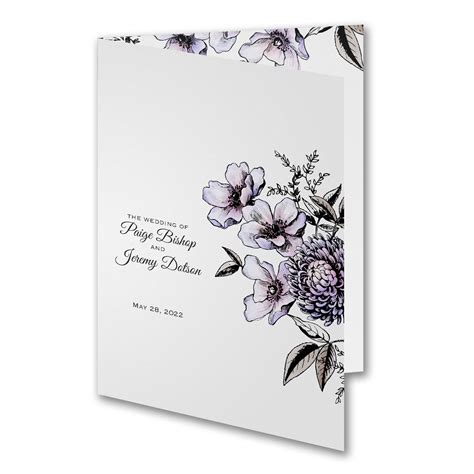 Realistic floral pattern purple blue white printable. Illustrated Floral Program - Purple - White | Floral ...