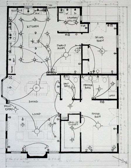 House Floor Plan Electrical Wiring Diagram