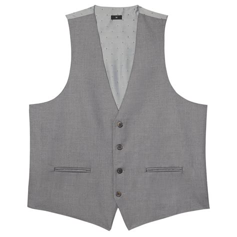 Grey Stretch Suit Separates Vest