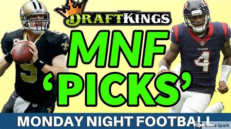 Chris raybon previews the nfl week 8 matchup between the tampa bay buccaneers and new york giants. DRAFTKINGS NFL PICKS MONDAY NIGHT FOOTBALL PICKS | NFL MNF ...