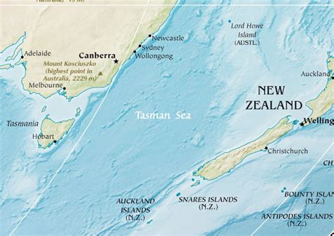 Mar De Tasmania La Guía De Geografía