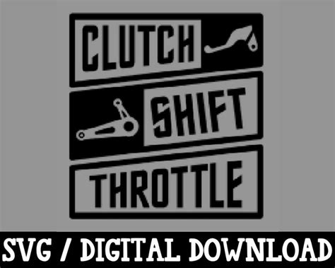 Clutch Shift Throttle Commercial Use Svg Dirt Bike Digital Etsy Canada