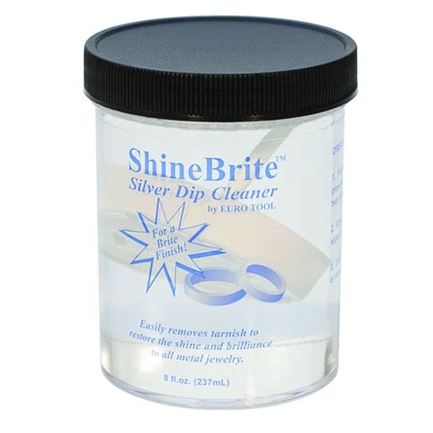 Shinebrite Silver Dip Cleaner 8 Oz Jewelry Silver Metal Polishing