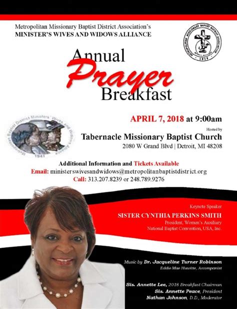 Minister Wives And Widows Alliance Presents Their Annual Prayer Breakfast