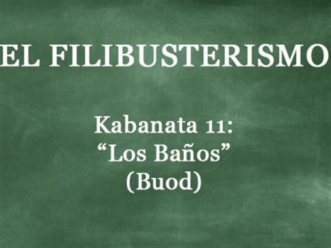 Buod Ng El Filibusterismo Kabanata 11