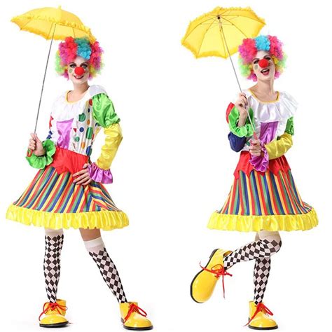 adult funny clown costume circus carnival fancy dress birthday party outfit on