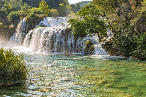 Skradinski Buk Waterfall In Krka National Park Dalmatia Croatia