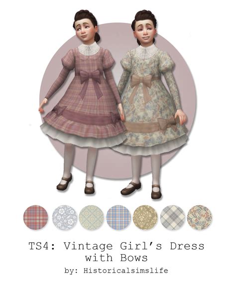 Southerns Cc Finds — Historicalsimslife Ts4 Vintage Girls Dress