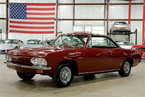 1965 Chevrolet Corvair Corsa 426 Miles Burgundy Coupe Turbocharged 6