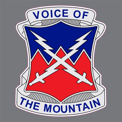 10th Signal Battalion Voice Of The Mountain Dui Army Bumper Sticker