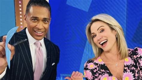 good morning america hosts tj holmes and amy robach ‘off air following affair allegations the