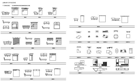 Library Of Furniture Cad Blocks For Dwg File Cadbull Images And