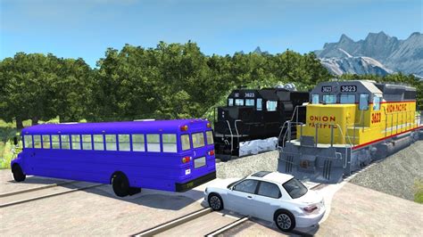 Train Accidents And Derailments Beamng Drive Youtube
