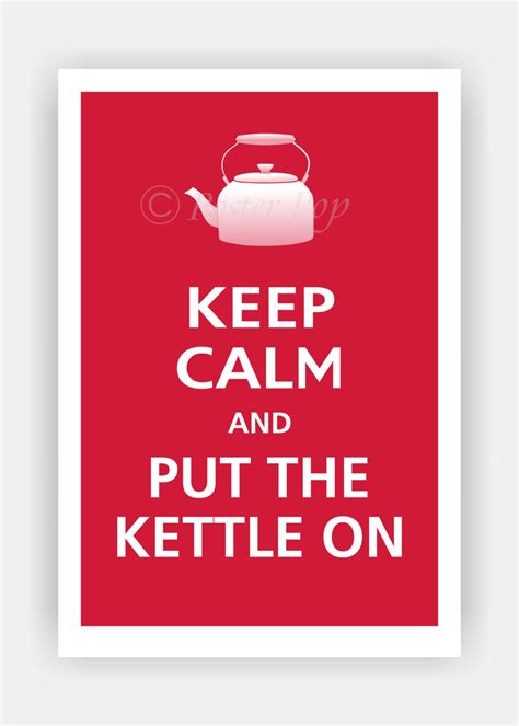 Keep Calm And Put The Kettle On Poster 13x19 Vintage By Posterpop