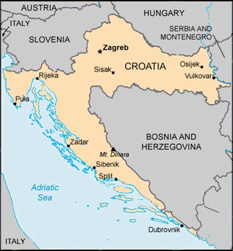Romania is divided in half as for the specific regions, some wrong details certainly exist in the map, so yes you likely are right and i should probably pain all of croatian coast into the southern. Map - Croatia | Centre for Intercultural Learning