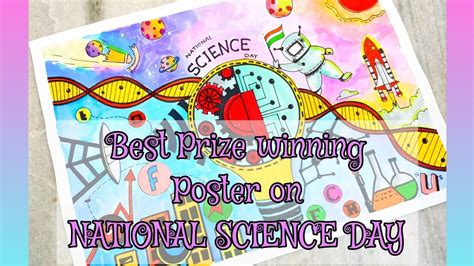 National Science Day Poster Drawing Poster On Calligraphy Notes