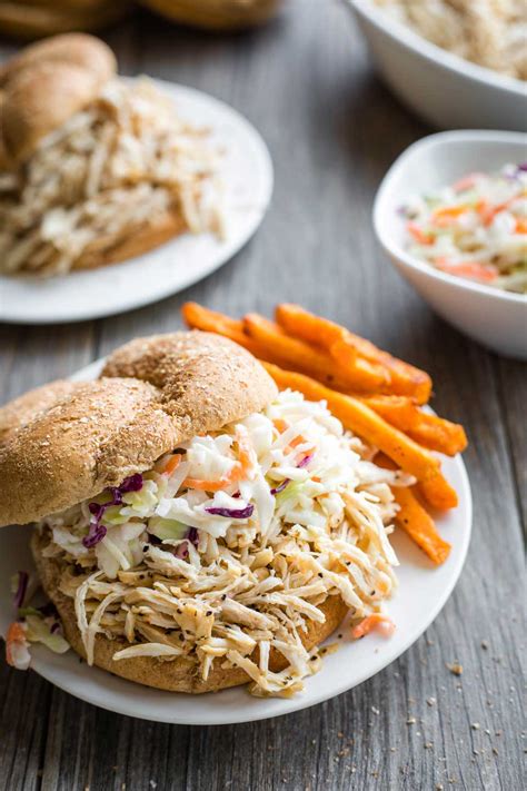 For the most part, a grilled chicken sandwich is going to beat a burger in terms of calories and fat—but if you make some smart choices, it's not by as much as regardless of which one's gracing your plate, there are several ways to steer things in a healthy direction. Carolina-Style Instant Pot Shredded BBQ Chicken Sandwiches ...