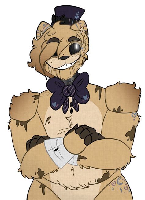 Golden Freddy But He Has His Arm Back By Missrosex On
