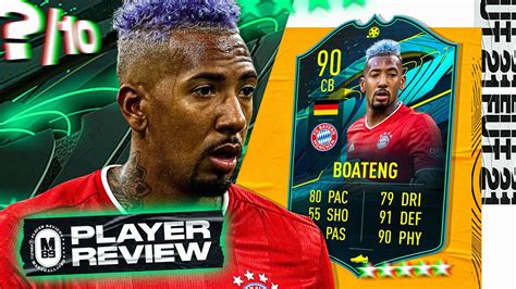 90 moments boateng player review moments boateng review fifa 21 ultimate team youtube