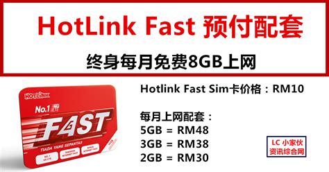 Why should i use hotlink? Hotlink Fast 预付配套，终身每个月获得8GB免费上网 | LC 小傢伙綜合網