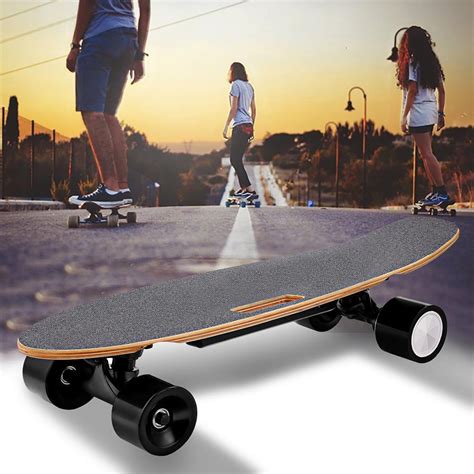 Electric Skateboard With Wireless Handheld Remote Control Long