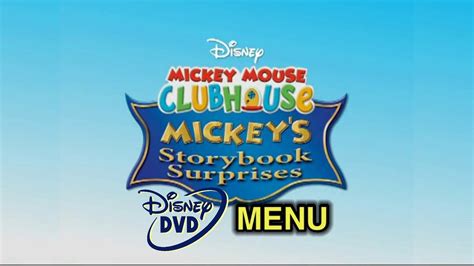 Mickey Mouse Clubhouse Mickeys Storybook Surprises Dvd Menu