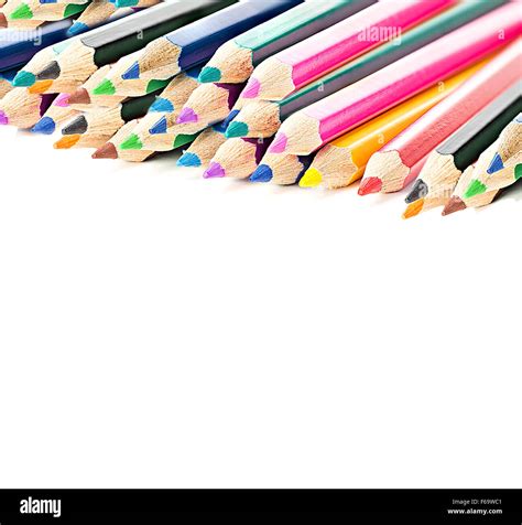 Colored Pencils Isolated Stock Photo Alamy