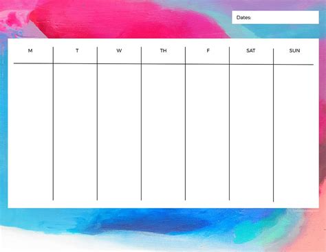 Free Printable Calendar Schedule Calendar Printables Free Templates