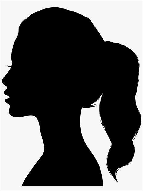 Female Head Profile Silhouette By Merio Silhouette Pa