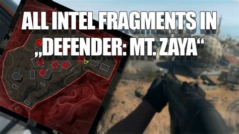 Modern Warfare 2 Defender Mt Zaya All Intel Fragment Locations