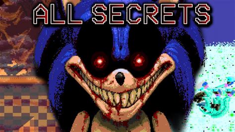 Sonic Exe Official All Secrets And Easter Eggs Youtube
