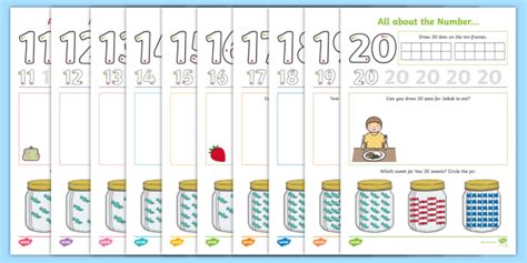 All About Numbers 11 20 Activity Pack