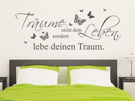 Wandtattoo Träume nicht dein Leben, lebe deinen Traum ...