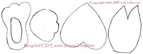 Recycled CD Bunny - All Free Crafts