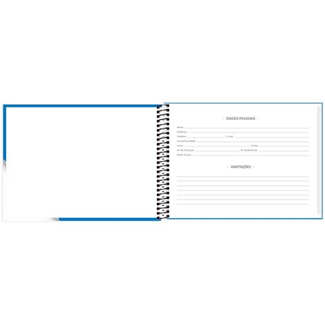 Caderno Cartografia E Desenho Capa Dura 48 Folhas Azul Cubos Spiral