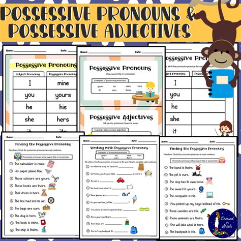 Possessive Pronouns Vs Possessive Adjectives Worksheet Printable Porn Sex Picture