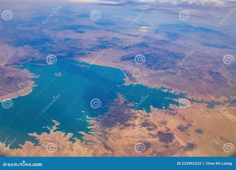 Aerial View Of The Lake Mead National Recreation Area Editorial Stock