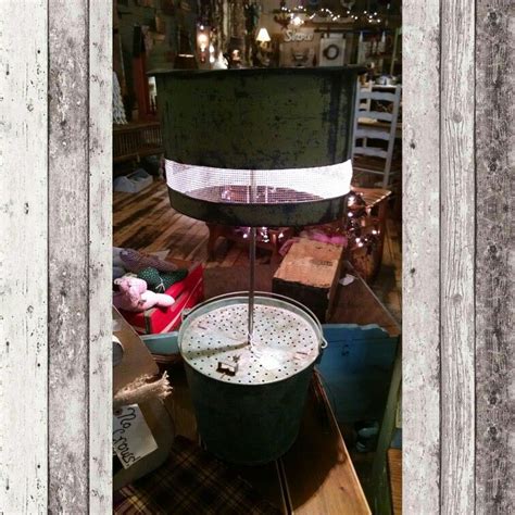 Upcycled Minnow Bucket Lamp By Chuck Forbes 150 Tin Tub Upcycle
